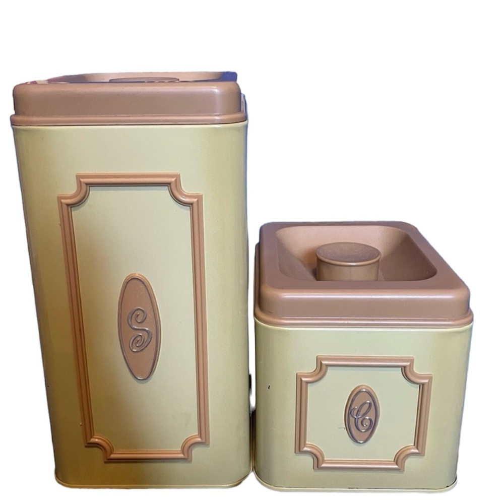 Ekco 60s MCM kitchen canisters